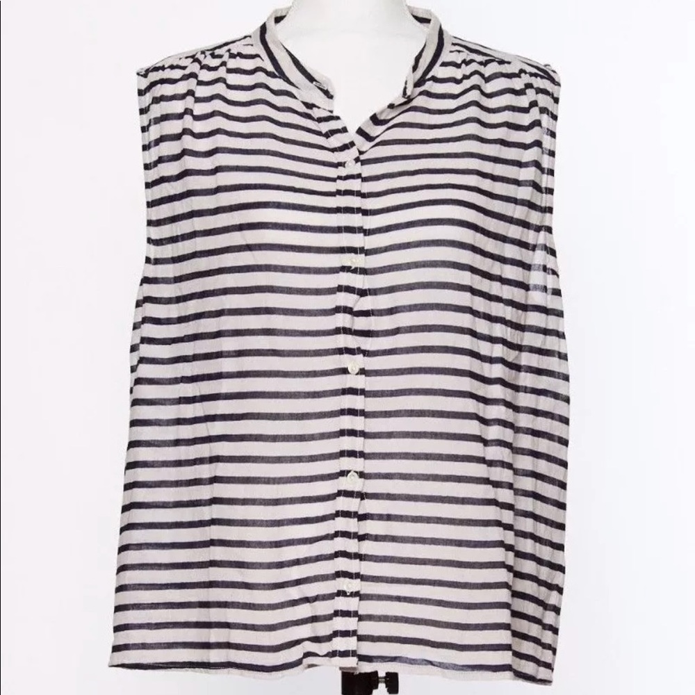 J Crew women’s top stripes size 14